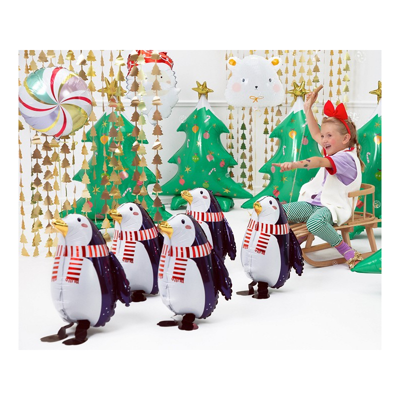 ballon pingouin aluminium effets