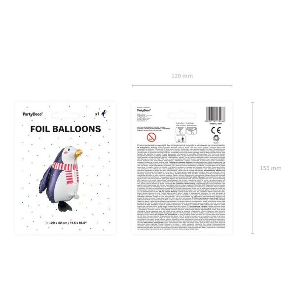 ballon pingouin aluminium pack
