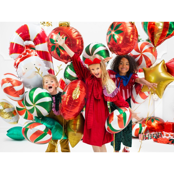 ballon aluminium pere noel enfants