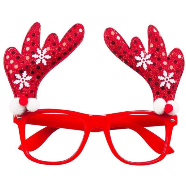 lunettes rennes rouges noel