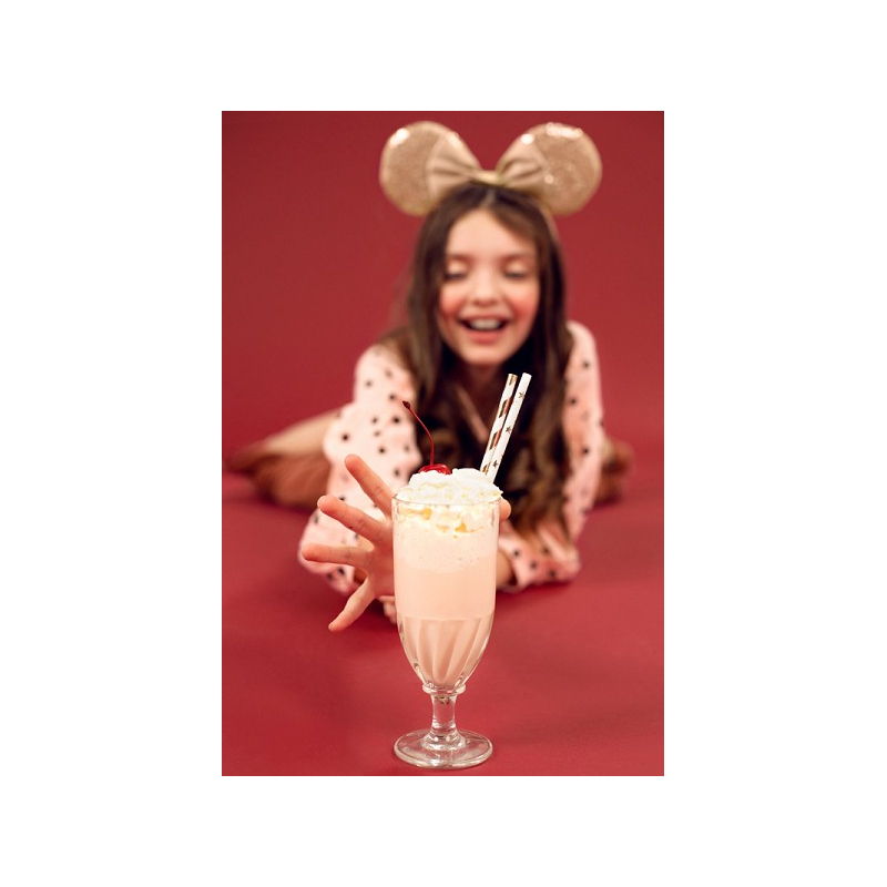 pailles rayees roses gold femme