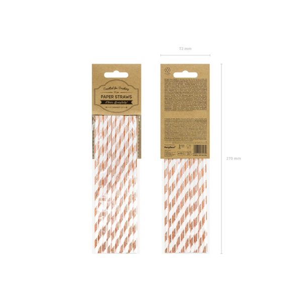 pailles rayees roses gold pack pailles rayees roses gold pack