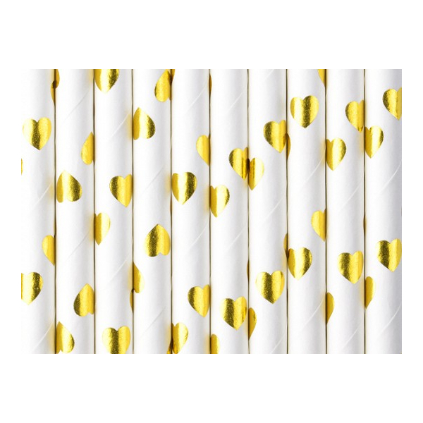 pailles blanches et dores coeurs pailles blanches et dores coeurs