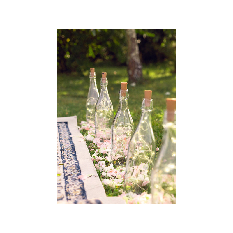 bouchon bouteille leds mariage