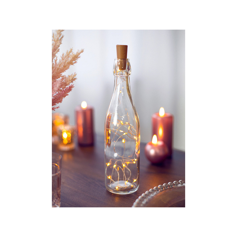 bouchon bouteille leds chaude