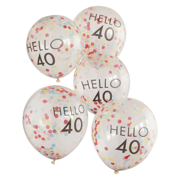 ballons anniversaire 40