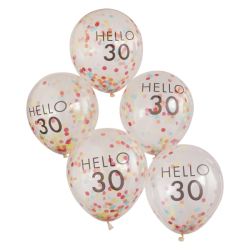 ballons anniversaires 30