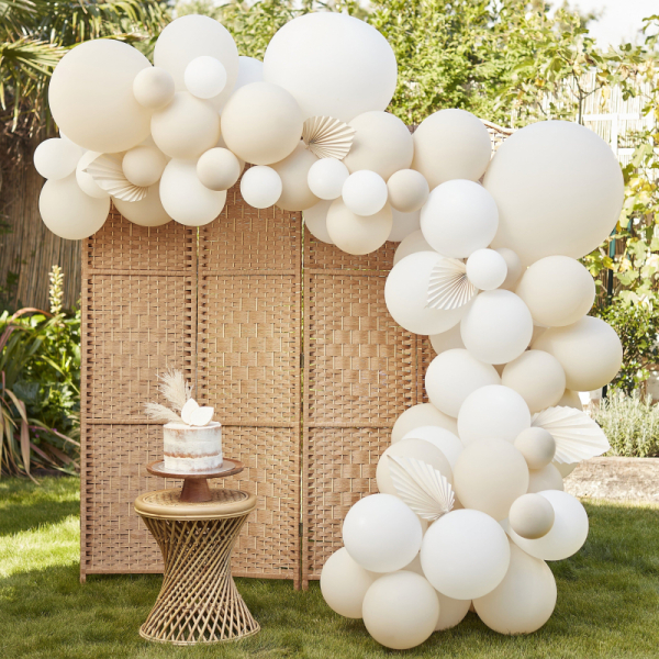 arche ballons blancs papier ambiance