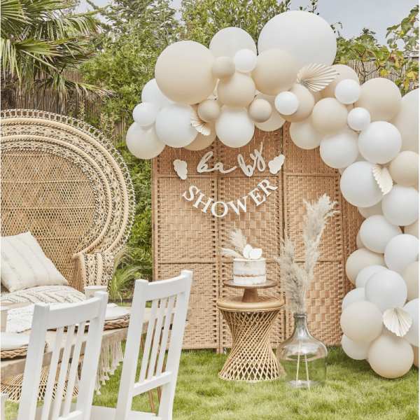 gobelets baby shower beige ambiance