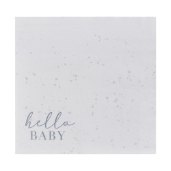 serviettes baby shower beige