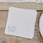serviettes baby shower beige effets serviettes baby shower beige effets