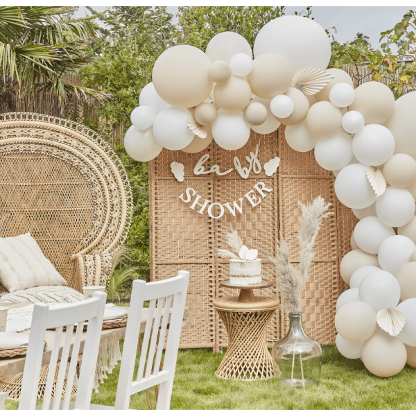 structure lettre baby ballons ambiance