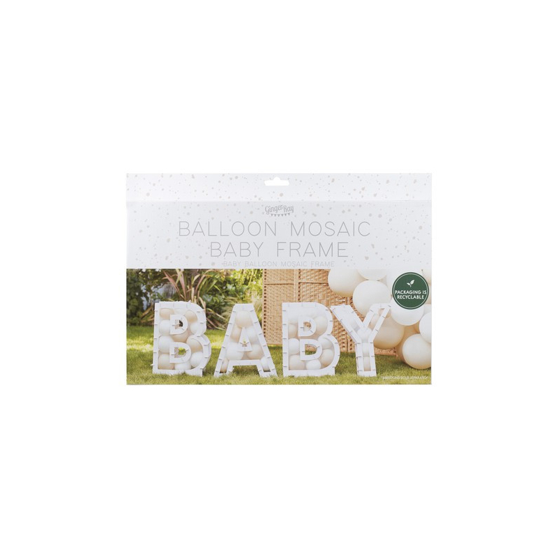 structure lettre baby ballons pack