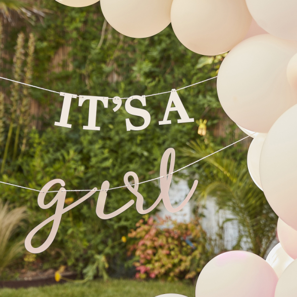 guirlande baby shower blanc et rose effets guirlande baby shower blanc et rose effets