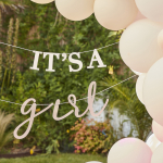 guirlande baby shower blanc et rose effets guirlande baby shower blanc et rose effets