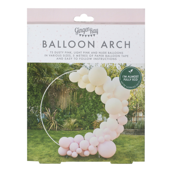 kit arche de ballons roses pack