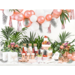 assiettes jetables roses gold table assiettes jetables roses gold table