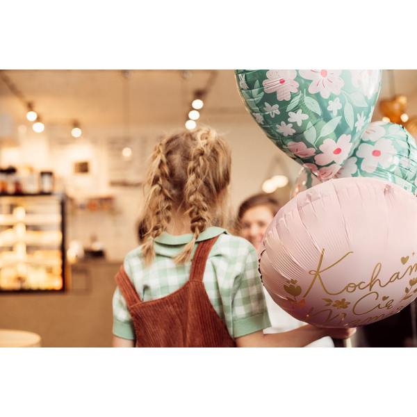 ballon vert coeur fleurs enfants ballon vert coeur fleurs enfants