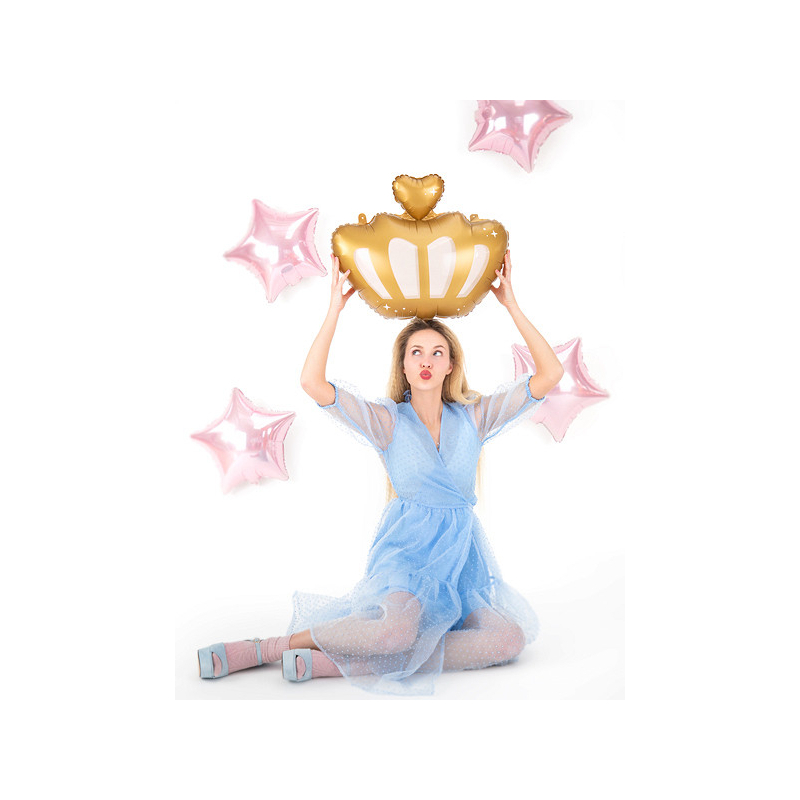 ballon couronne doree femme