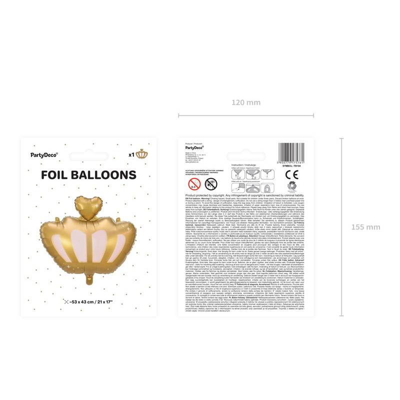 ballon couronne doree pack