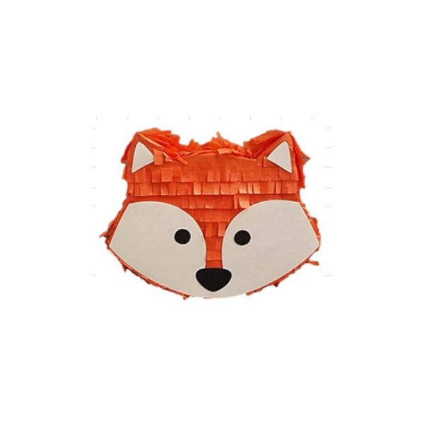 tête renard orange pinata