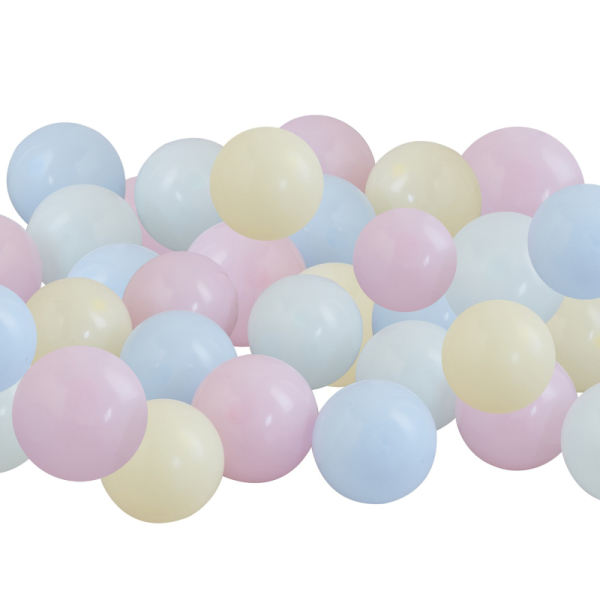 mini ballons pastel