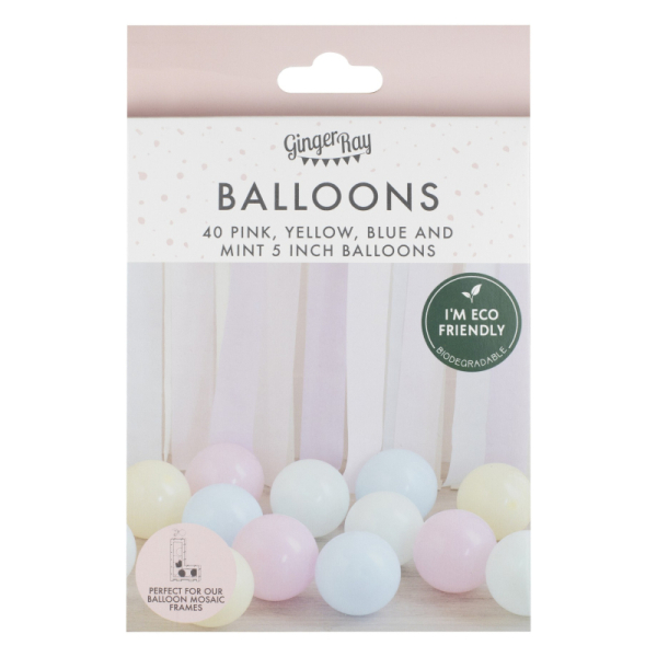 mini ballons pastel pack