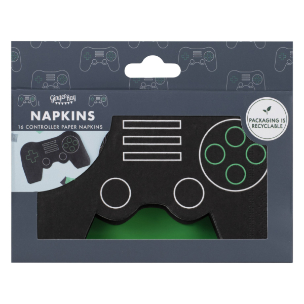 serviettes papier manette jeu video pack