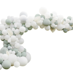 arche ballons feuilles vertes blanches arche ballons feuilles vertes blanches