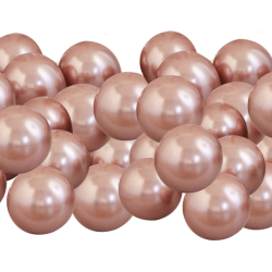 mini ballons chrome rose gold