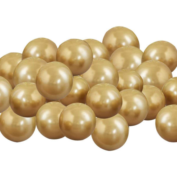 mini ballons chrome dore mini ballons chrome dore