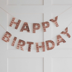 guirlande happy birthday rose guirlande happy birthday rose
