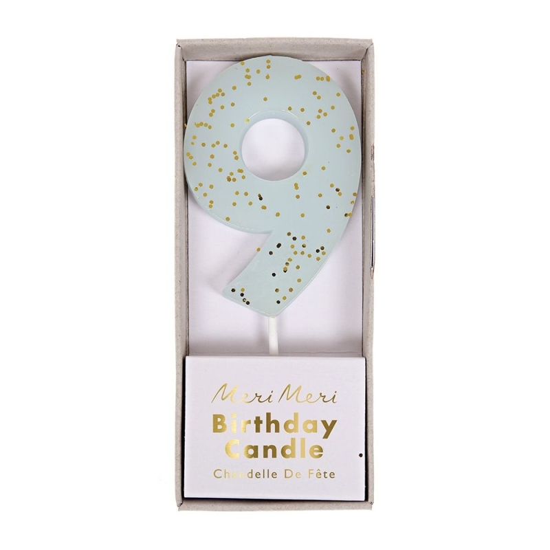 bougie anniversaire chiffre 9