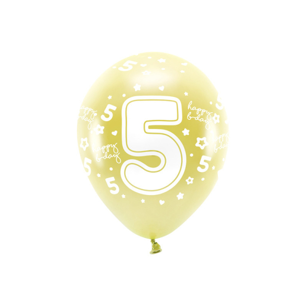 ballons eco chiffre 5 ballons eco chiffre 5