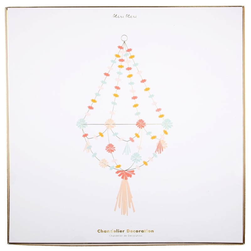 Chandelier fleurie Bohème emballage