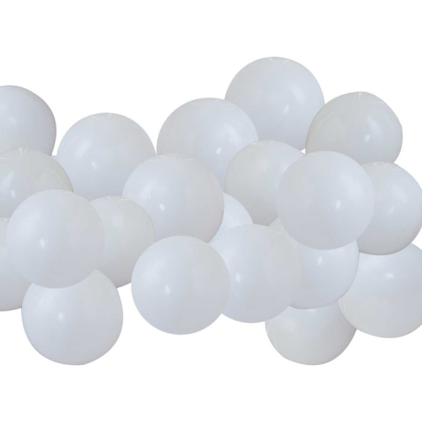 mini ballons blancs