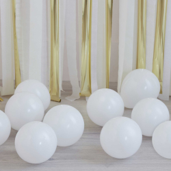 mini ballons blancs