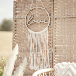 cerceau love suspendu macrame