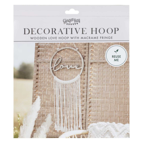 cerceau love suspendu macrame pack