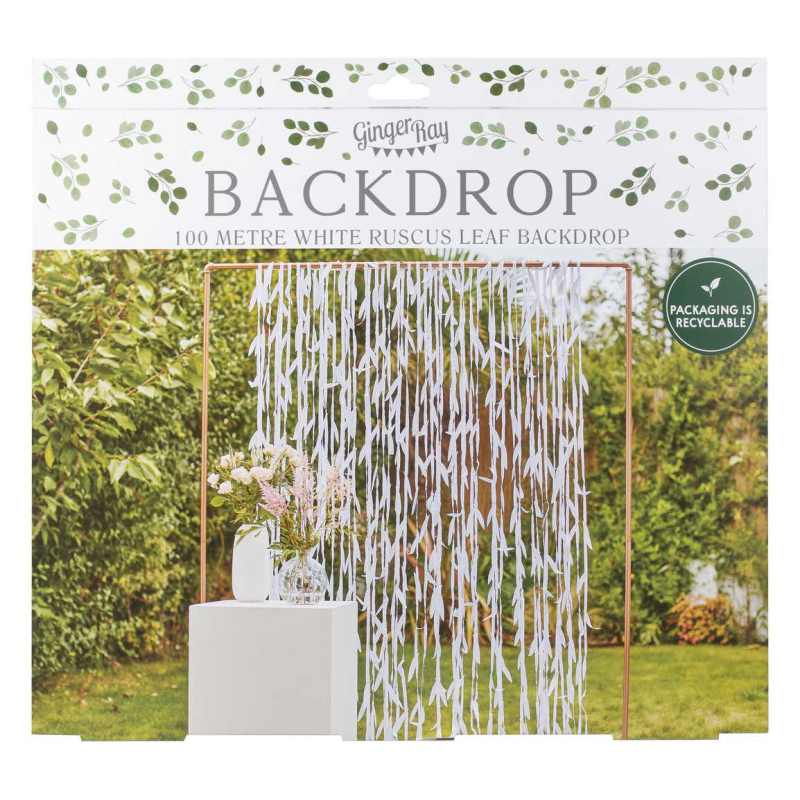 fond ruban feuilles blanches pack