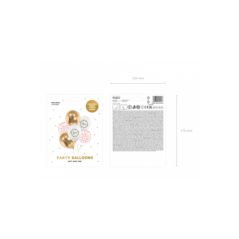 ballons love fleurs pack