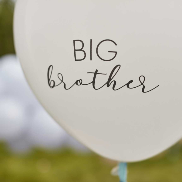 ballon blanc baby shower big brother