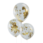 ballons confettis dores ballons confettis dores