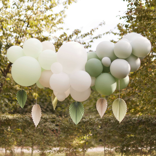 arche ballons palmiers ambiance