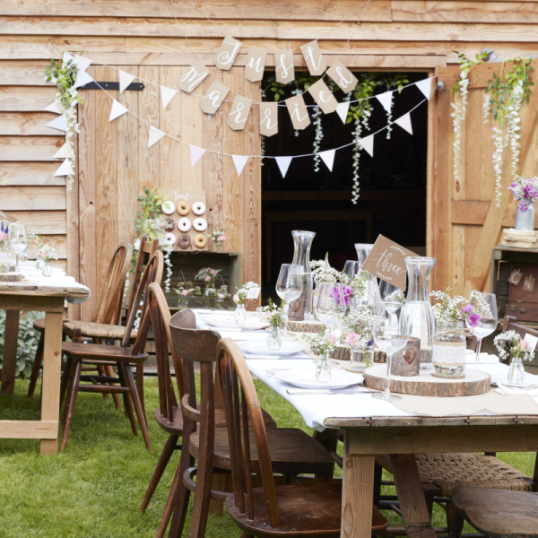 ballons confettis blanc mariage