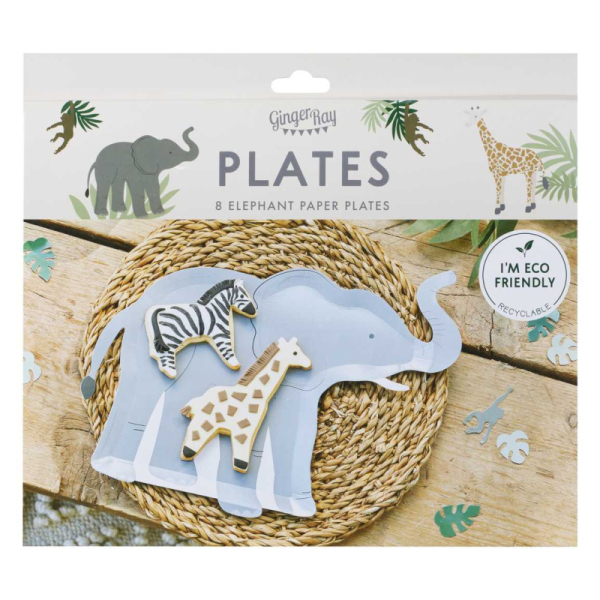assiettes carton elephant pack