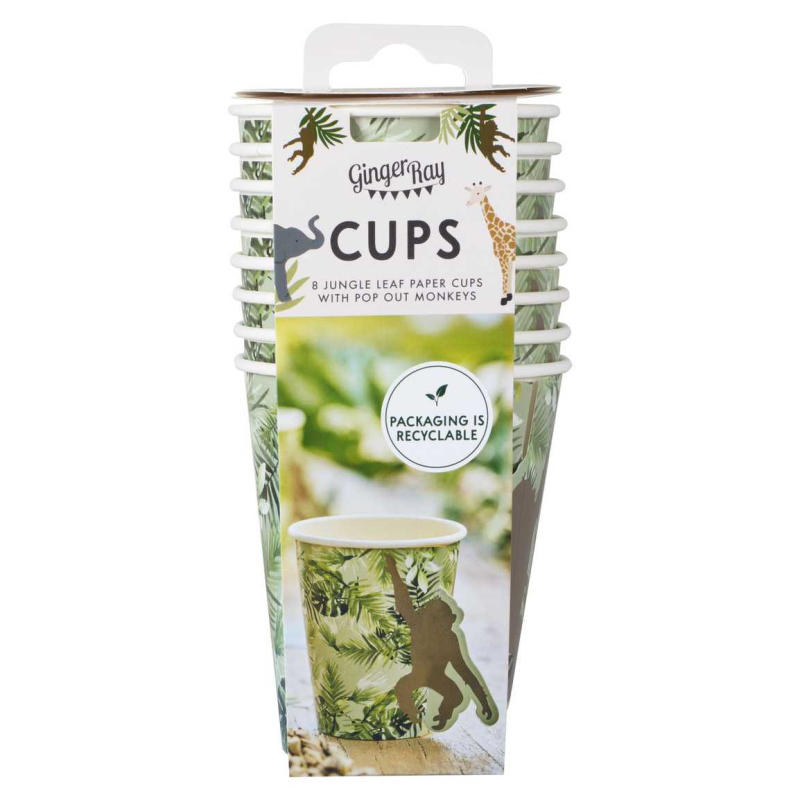 gobelets papier singe pack