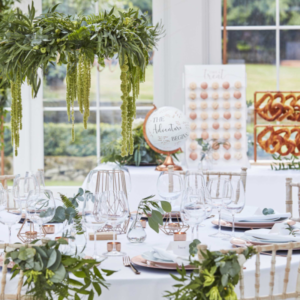 ballon mariage blancs table