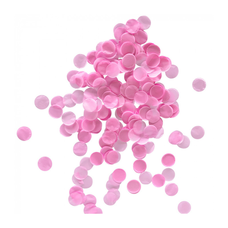 ballon confettis roses latex