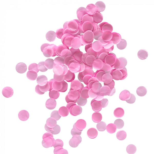 ballon confettis roses latex